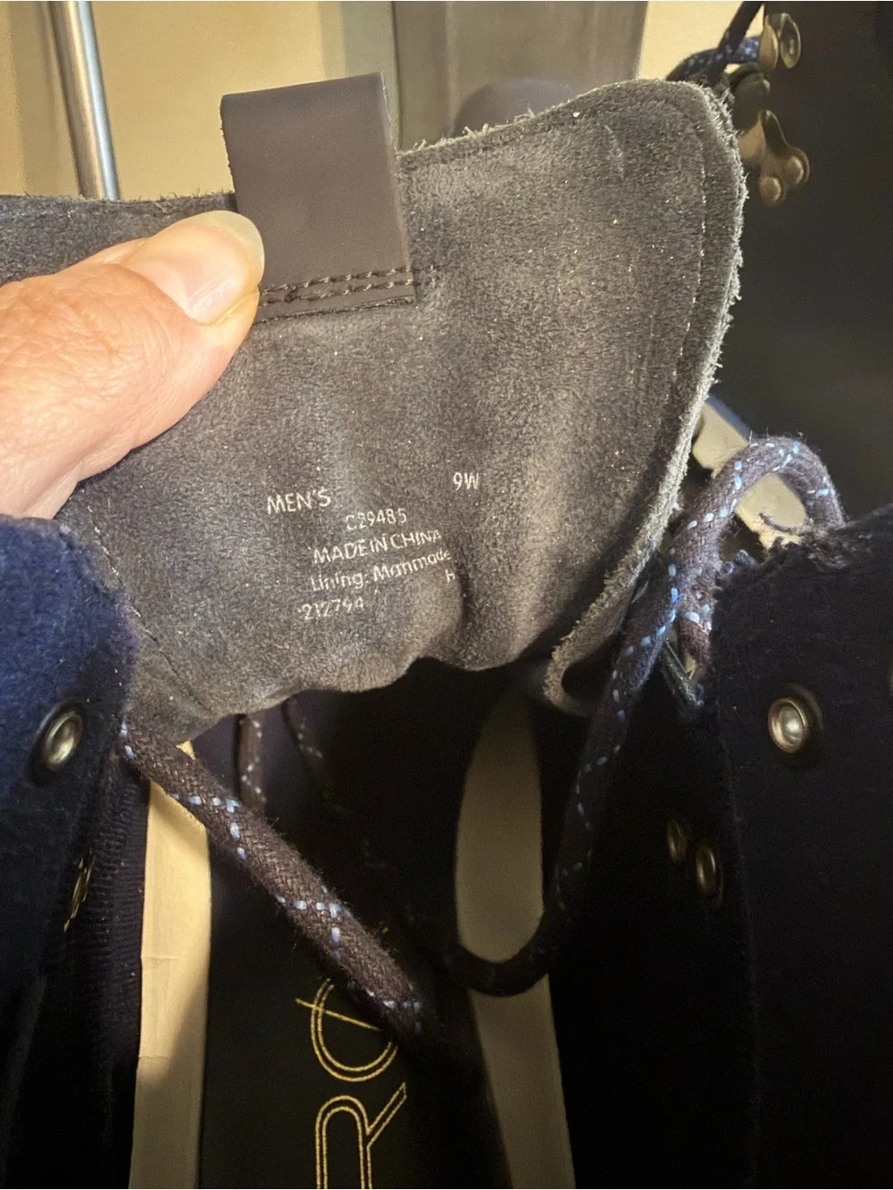 Cole Haan ZerøGrand Navy Hiker Boots 9W